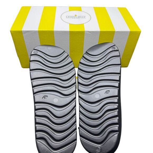 New With Box Lemon Jelly Sandals Azalea Women's 6.5-7M EU37 Black Slide - Picture 6 of 11